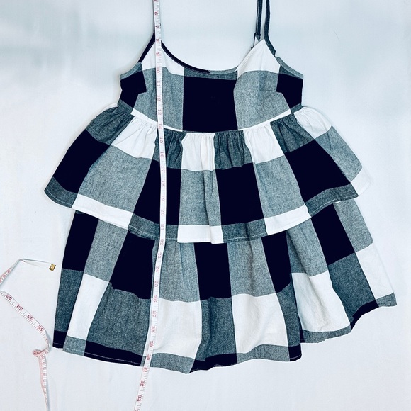 Urban Renewal Remnants Blown Out Gingham Tiered Mini Dress - XS - Picture 11 of 13